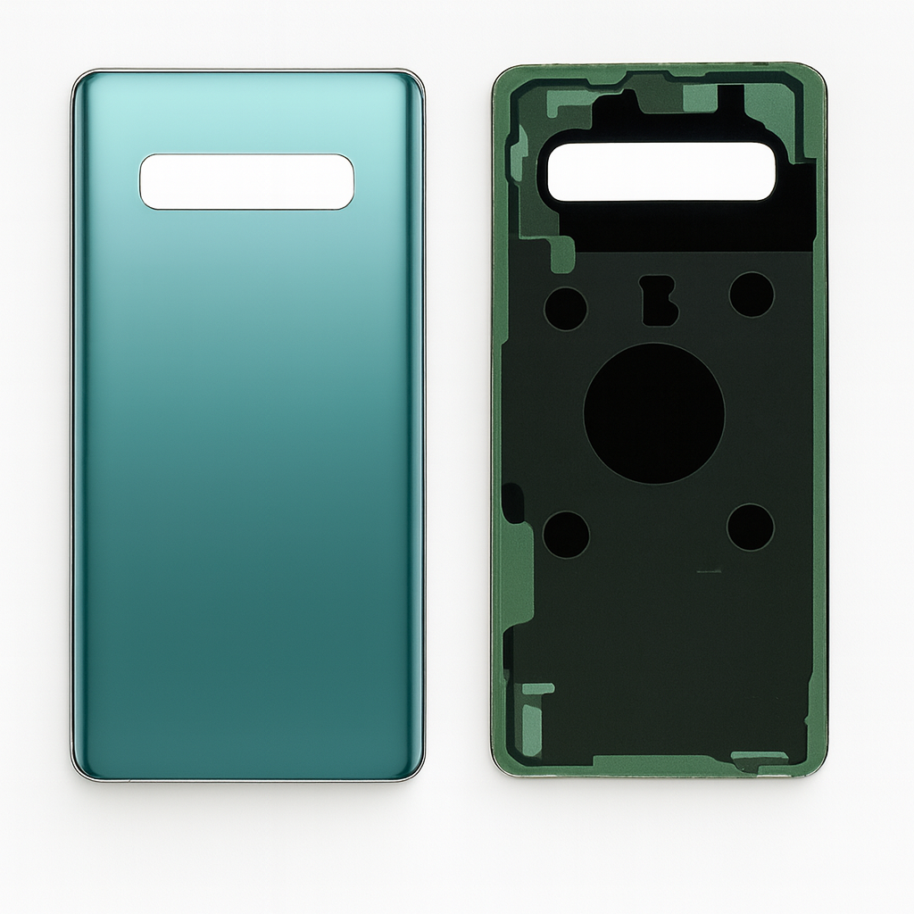 Samsung Galaxy S10+ (G975) back cover (NO CAMERA LENS) (Prism Green) (Pulled / Grade C)