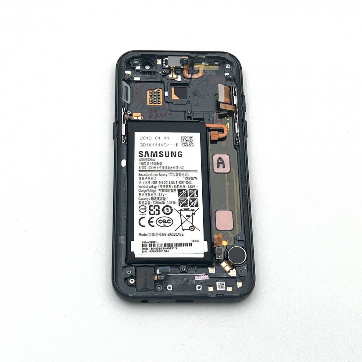 Samsung Galaxy A3 (2017) (A320F) display module (Pulled / Grade A) 1