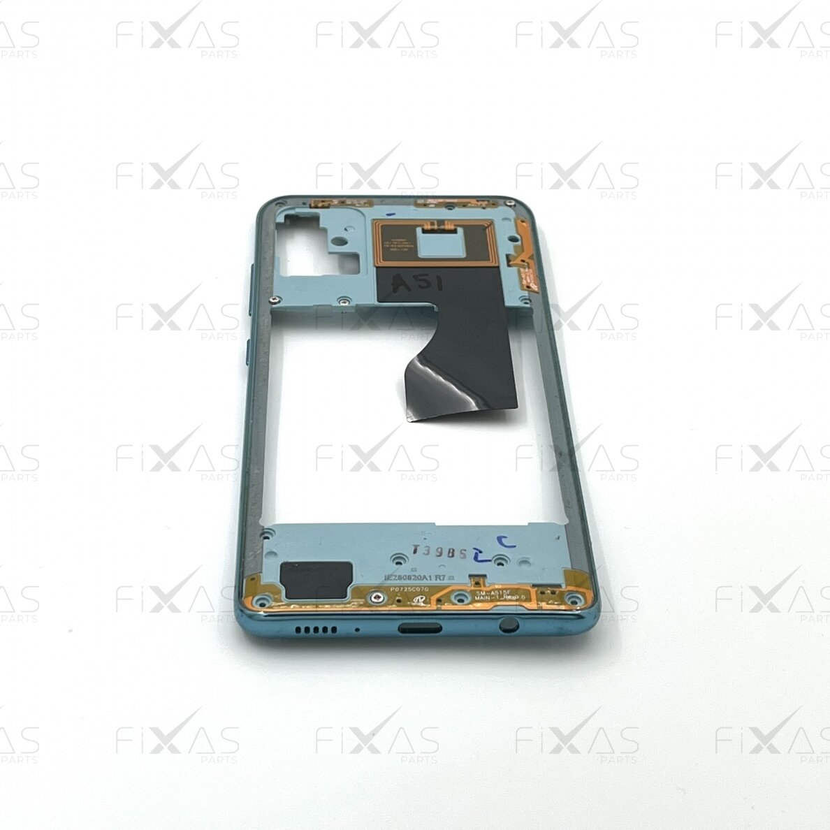 Samsung Galaxy A51 (A515) middle frame (Prism Crush Blue) (Original / Used) Samsung Galaxy A51 (A515) middle frame (Prism Crush Blue) (Original / Used)