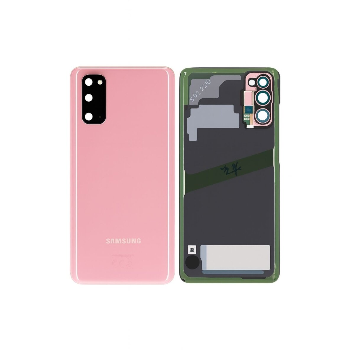 Samsung Galaxy S20 (G980) back cover with camera lens (Cloud Pink) (Pulled / Grade A)