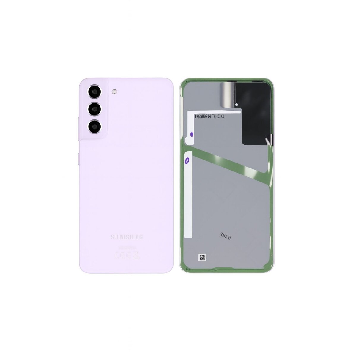 Samsung Galaxy S21 FE (G990) back cover with camera lens (Lavender) (Pulled / Grade A)