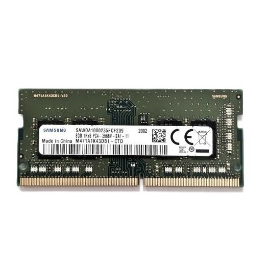 Samsung (M471A1K43DB1-CTD) 8GB DDR4 2666MHz (PC4-21300) SODIMM (260-Pin) RAM module (Original / Used)