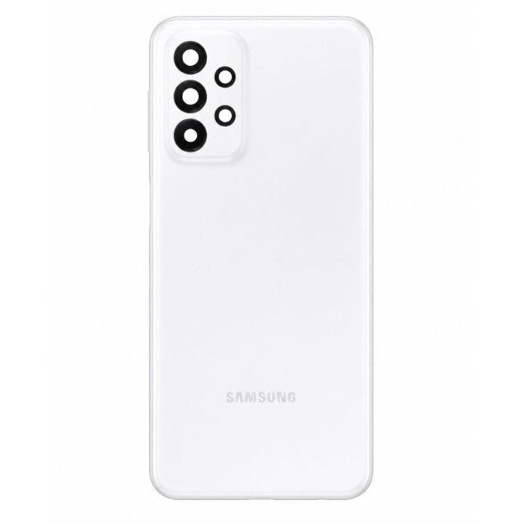 Samsung Galaxy A23 4G (A235) back cover with camera lens (White) (Pulled / Grade A) Samsung Galaxy A23 4G (A235) back cover with camera lens (White) (Pulled / Grade A)