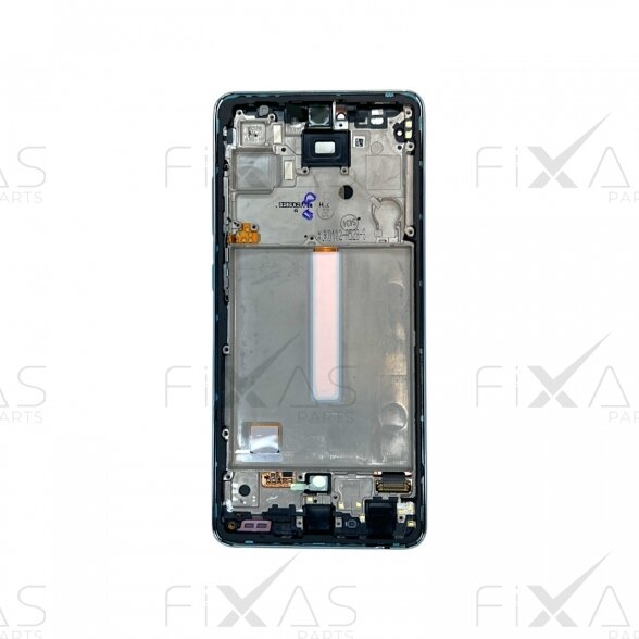 Samsung Galaxy A52 (A525 / A526 A52 4G / 5G) ekranas su rėmeliu (Awesome Blue) (Service Pack) 1 Samsung Galaxy A52 (A525 / A526 A52 4G / 5G) ekranas su rėmeliu (Awesome Blue) (Service Pack) 1
