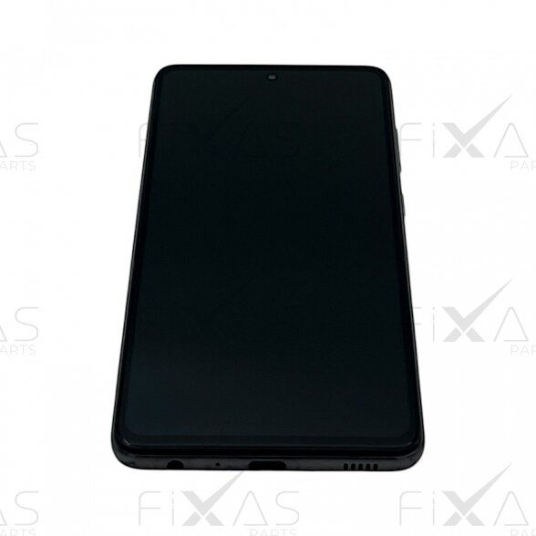 Samsung Galaxy A52s (A528) ekranas su rėmeliu (Awesome Black) (Pulled / Grade C)