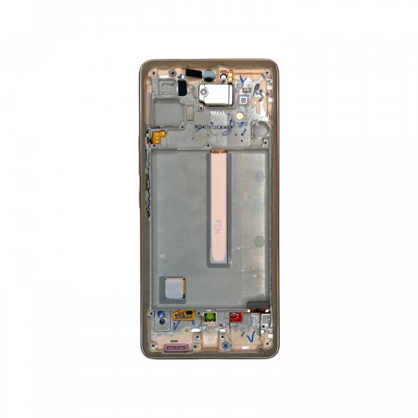 Samsung Galaxy A53 (A536) ekranas su rėmeliu (Gold) (Service Pack) 1 Samsung Galaxy A53 (A536) ekranas su rėmeliu (Gold) (Service Pack) 1