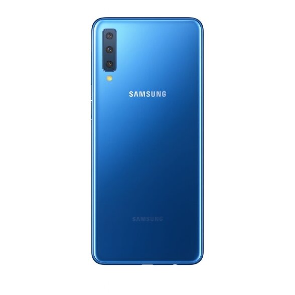 Samsung Galaxy A7 2018 (A750) back cover with camera lens (Blue) (Pulled / Grade C) Samsung Galaxy A7 2018 (A750) back cover with camera lens (Blue) (Pulled / Grade C)
