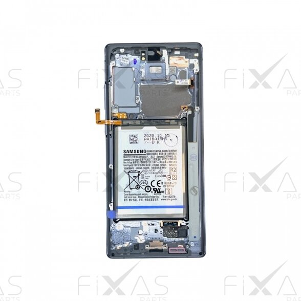 Samsung Galaxy Note 20 (N980) ekranas su rėmeliu (Mystic Grey) (Service Pack) 1 Samsung Galaxy Note 20 (N980) ekranas su rėmeliu (Mystic Grey) (Service Pack) 1
