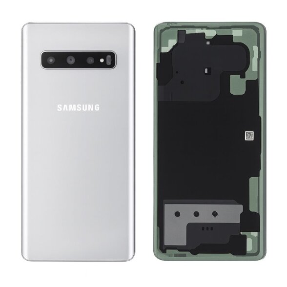 Samsung Galaxy S10+ (G973) back cover with camera lens (Prism Silver) (Pulled / Grade A) Samsung Galaxy S10+ (G973) back cover with camera lens (Prism Silver) (Pulled / Grade A)