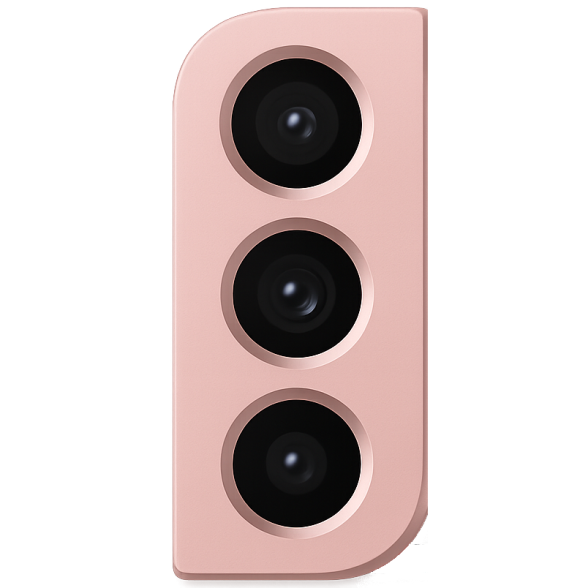 Samsung Galaxy S21 5G (G991) camera lens with frame (Pink) (Compatible) Samsung Galaxy S21 5G (G991) camera lens with frame (Pink) (Compatible)