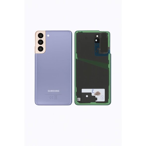 Samsung Galaxy S21 (G991) back cover with camera lens (Violet) (Pulled/Grade C) Samsung Galaxy S21 (G991) back cover with camera lens (Violet) (Pulled/Grade C)