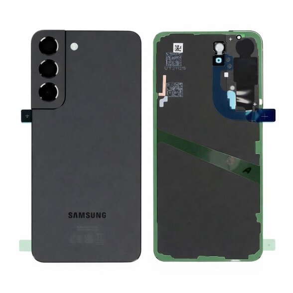 Samsung Galaxy S22 5G (S901) back cover with camera lens (Phantom Black) (Service Pack) Samsung Galaxy S22 5G (S901) back cover with camera lens (Phantom Black) (Service Pack)
