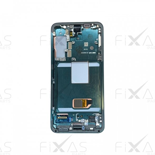 Samsung Galaxy S22 (S901) ekranas su rėmeliu (Green) (Service Pack) 1