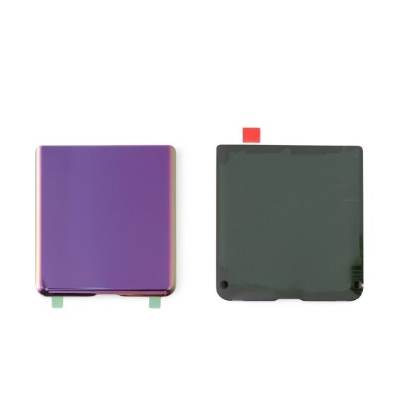 Samsung Galaxy Z Flip (F700) back cover (Mirror Purple) (Bottom) (Pulled / Grade C) Samsung Galaxy Z Flip (F700) back cover (Mirror Purple) (Bottom) (Pulled / Grade C)