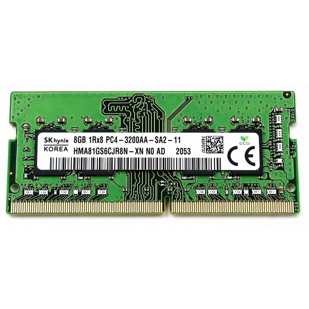 SK hynix (HMA81GS6CJR8N-XN) 8GB DDR4 3200MHz (PC4-25600) SODIMM (260-Pin) RAM (Operatyvioji Atmintis) (Original / Used) SK hynix (HMA81GS6CJR8N-XN) 8GB DDR4 3200MHz (PC4-25600) SODIMM (260-Pin) RAM (Operatyvioji Atmintis) (Original / Used)