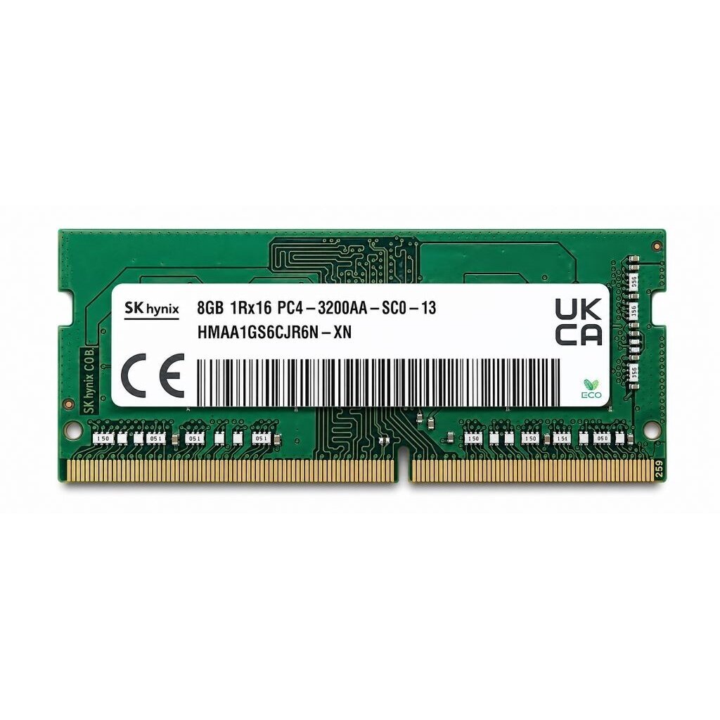 SK hynix (HMAA1GS6CJR6N-XN) 8GB DDR4 3200MHz (PC4-25600) SODIMM (260-Pin) RAM module (Original / Used)