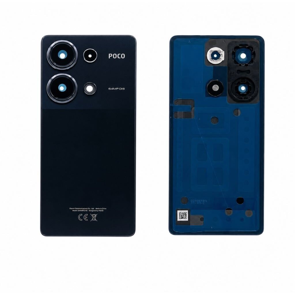 Xiaomi Poco M6 Pro 4G back cover with camera lens (Black) (Pulled / Grade C)